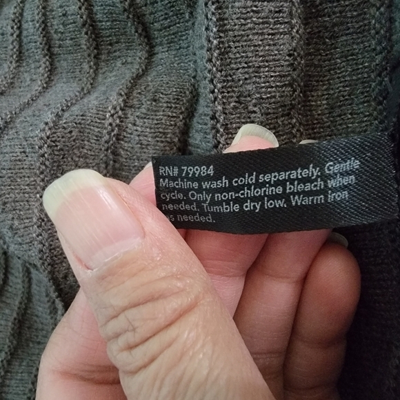 Soma Intimate Waterfall Knit Cardigan Sz L Gray Artsy Cotton Blend Cozy Lounging - Picture 10 of 12